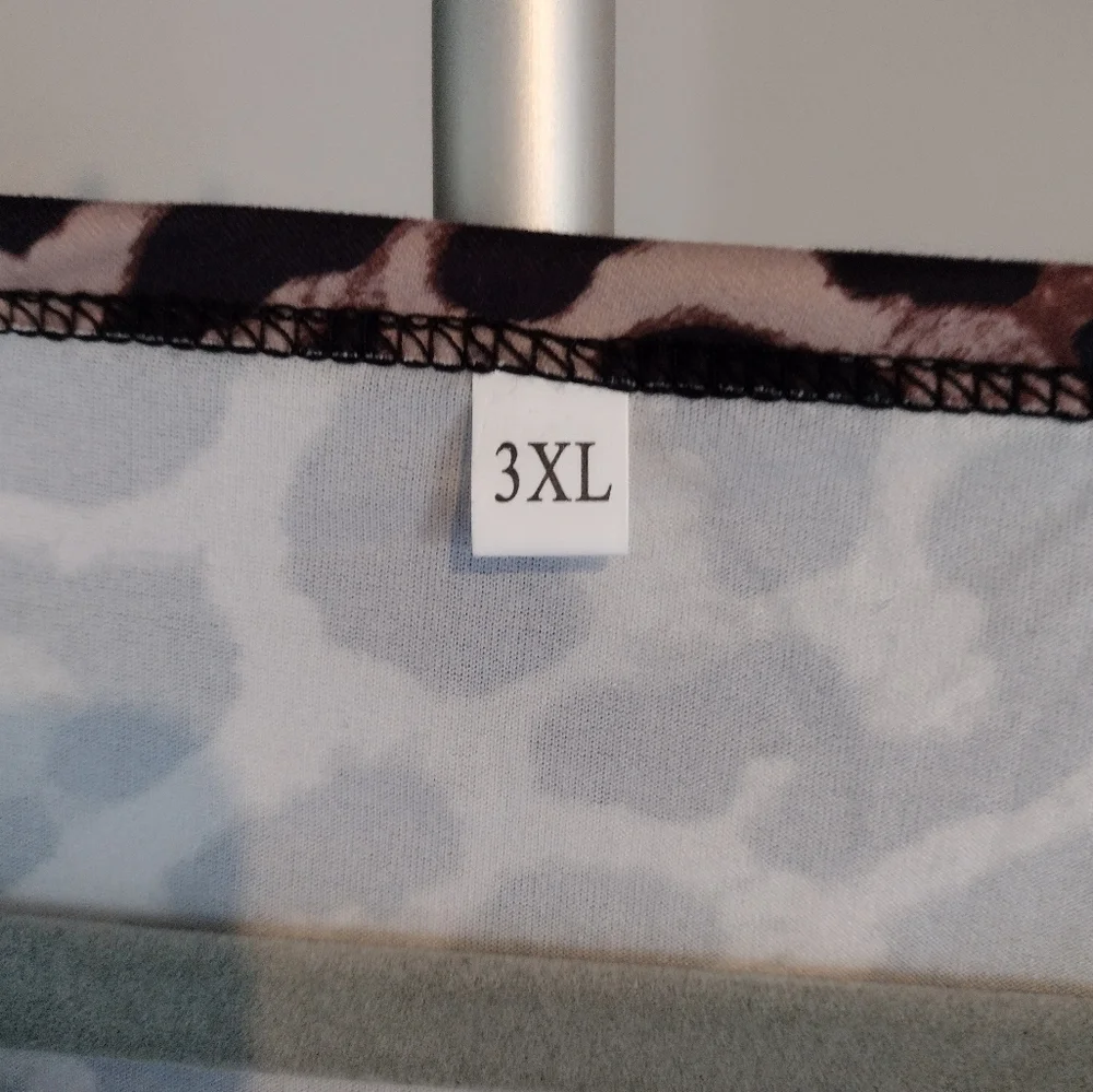 Animal print Lounger Nightshirt NWOT size 3X - Picture 7 of 7